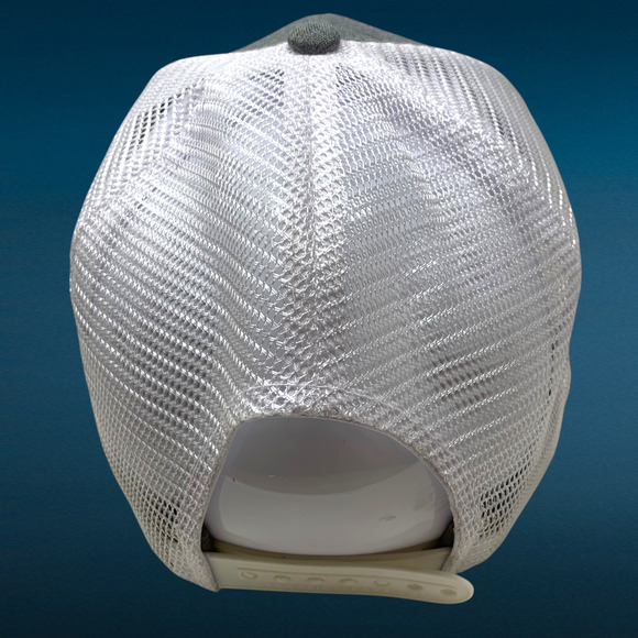 Kirby Smith Machinery Embroidered Trucker Hat Cap Snapback Gray Mesh Back - Picture 5 of 7